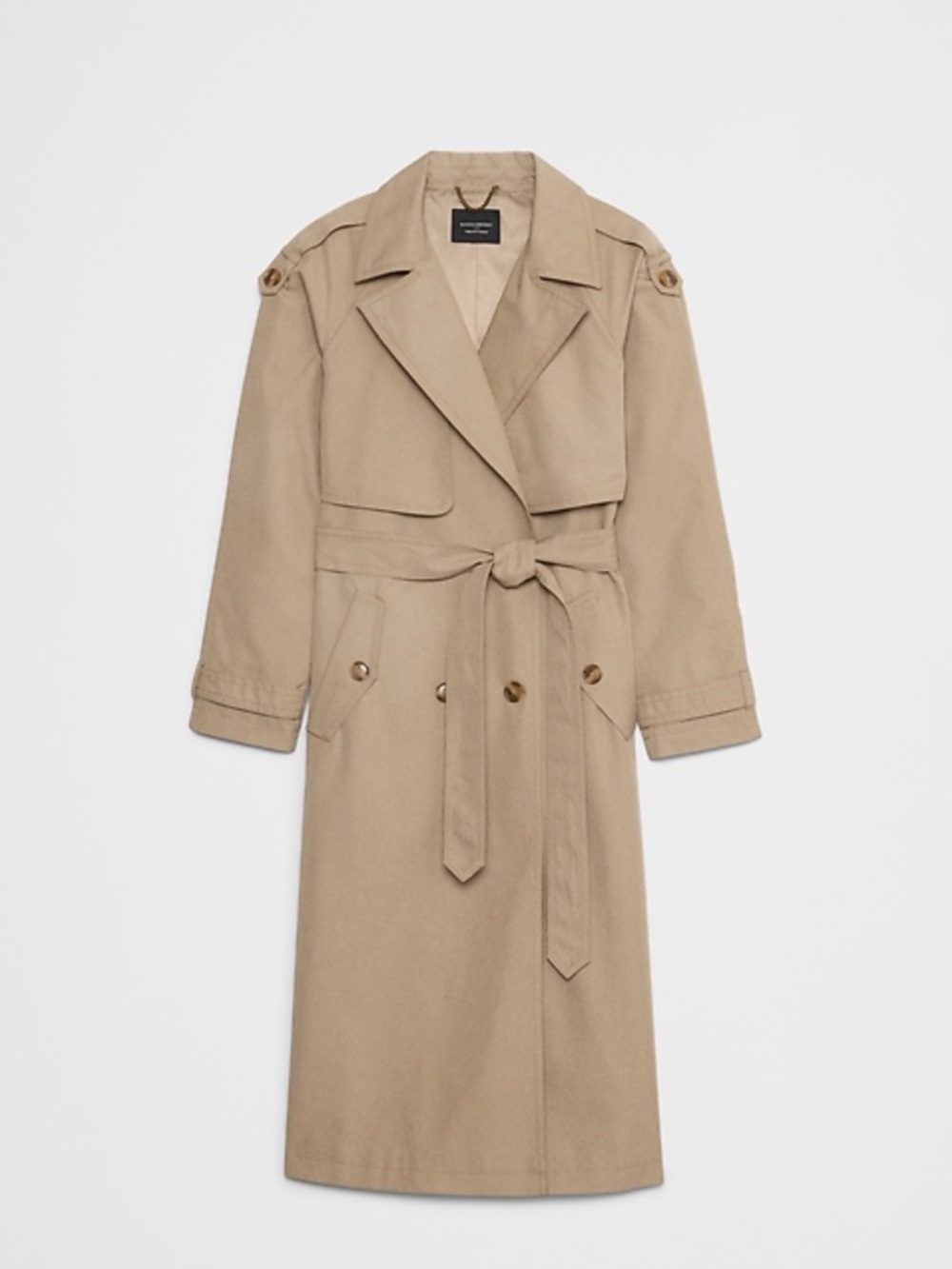 Banana Republic Petite Beige Tie-Waist Trench Coat New without Tags Size XSP